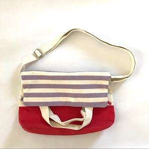 Pureology Canvas Tote Bag Crossbody Fold Opening
